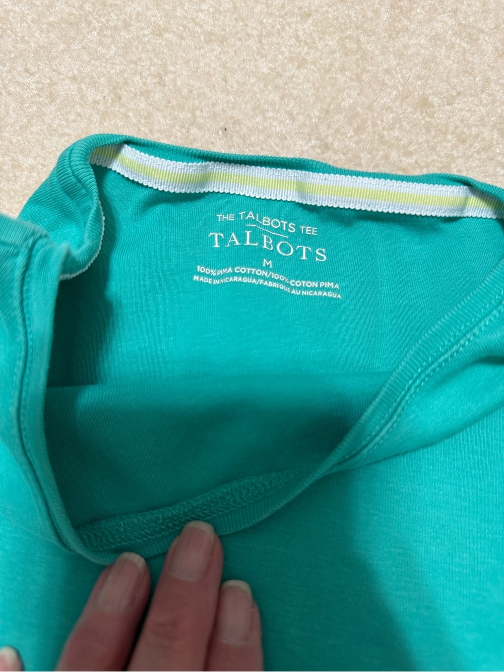 Talbots Teal Sleeveless Bateaux Neck Women's Tank Top Medium - Picture 2 of 6